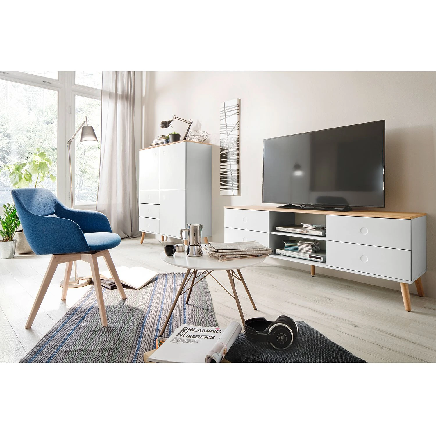 Tenzo TV-Lowboard Dot - Weiß 2 Tenzo TV-Lowboard Dot - Weiß – Bild 2