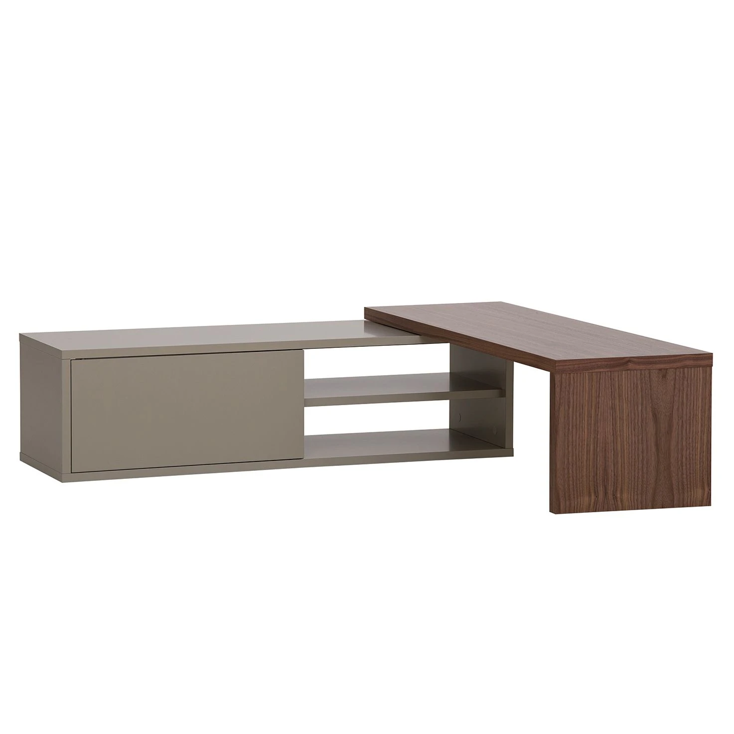 Temahome TV-Lowboard Echo - Grau / Walnuss 8 Temahome TV-Lowboard Echo - Grau / Walnuss – Bild 8