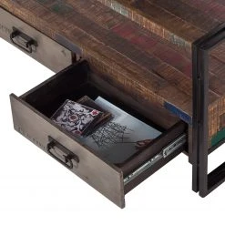 Red Living TV-Lowboard Factory II - Mango massiv / Metall - Vintage Braun -Wohnzimmermöbel boutique en ligne tv lowboard factory ii mango massiv metall vintage braun 3627733