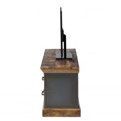 Ars manufacti TV-Lowboard Hunter - Mango massiv / Metall - Mango / Blaugrau -Wohnzimmermöbel boutique en ligne tv lowboard hunter mango massiv metall mango blaugrau 4414480