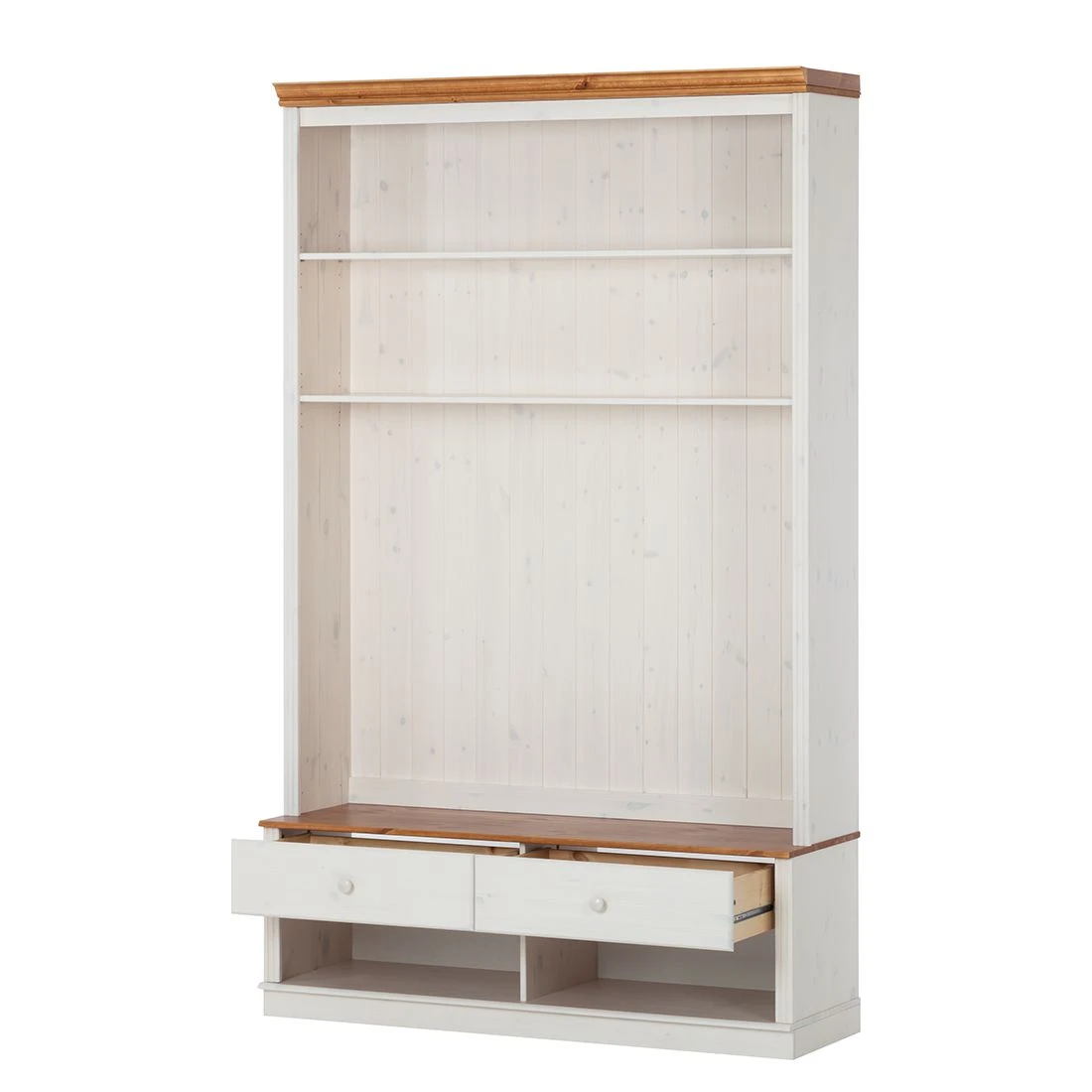 Maison Belfort TV-Wand Lillehammer I - Kiefer massiv - Kiefer Weiß / Kiefer Honig 4 Maison Belfort TV-Wand Lillehammer I - Kiefer massiv - Kiefer Weiß / Kiefer Honig – Bild 4