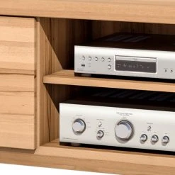 Naturoo TV-Lowboard Lombok II - Teilmassiv -Wohnzimmermöbel boutique en ligne tv lowboard lombok ii teilmassiv wildeiche 5004304