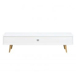 Mørteens TV-Lowboard Roskilde - Esche teilmassiv - Weiß -Wohnzimmermöbel boutique en ligne tv lowboard roskilde esche teilmassiv weiss 4065020