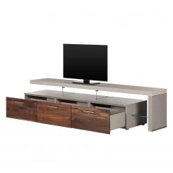 GWINNER TV-Lowboard Solano II - Nussbaum / Platingrau - Ausrichtung rechts - Ohne Beleuchtung 11 GWINNER TV-Lowboard Solano II - Nussbaum / Platingrau - Ausrichtung rechts - Ohne Beleuchtung -Wohnzimmermöbel boutique en ligne tv lowboard solano ii ohne beleuchtung nussbaum platingrau mit tv bank rechts 3113605