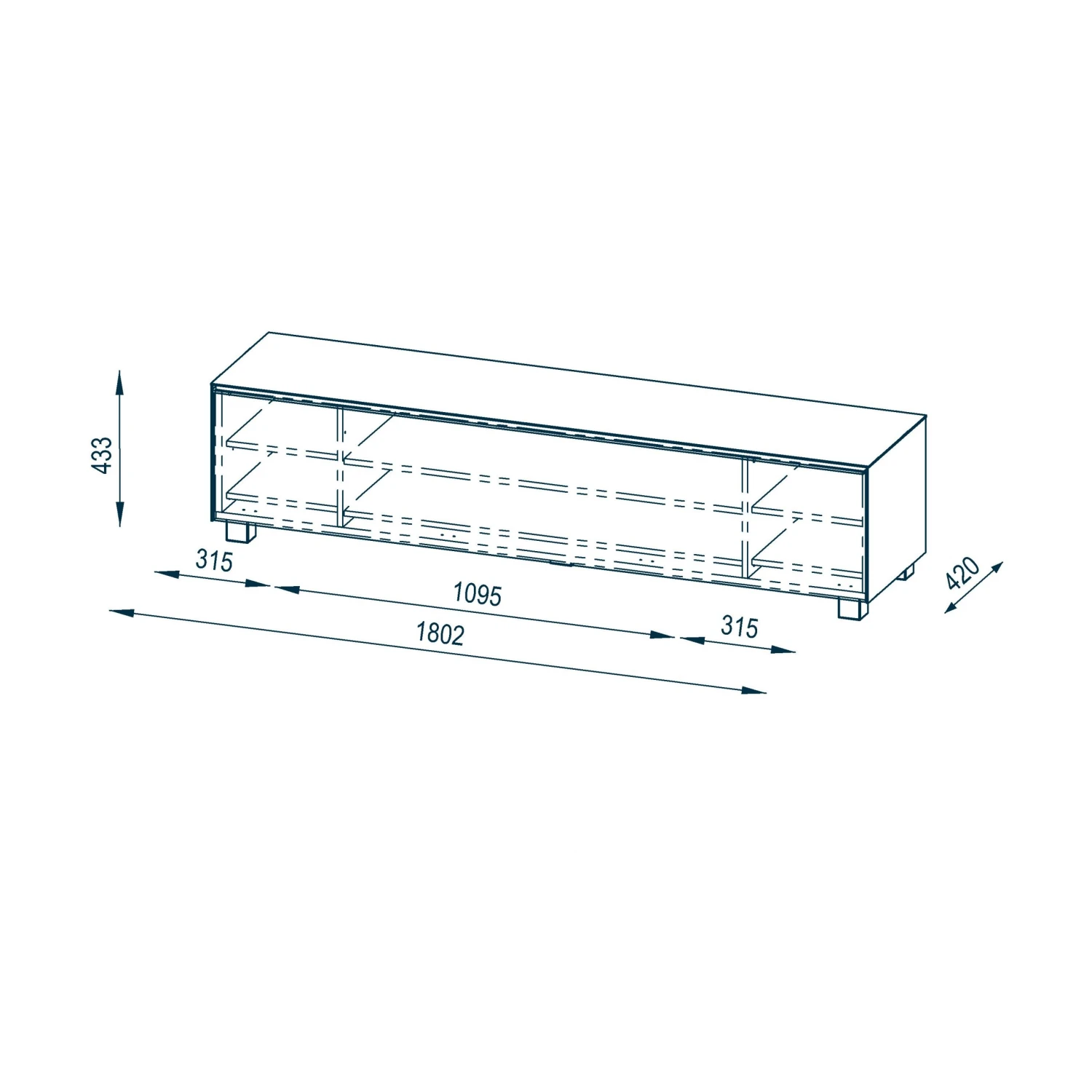 Maja Möbel TV-Lowboard Soundconcept I - Schwarz - Breite: 180 cm 4 Maja Möbel TV-Lowboard Soundconcept I - Schwarz - Breite: 180 cm – Bild 4