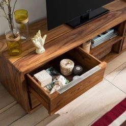 Ars Natura TV-Lowboard Trangle I - Sheesham massiv -Wohnzimmermöbel boutique en ligne tv lowboard trangle i sheesham massiv sheesham hell 5009696