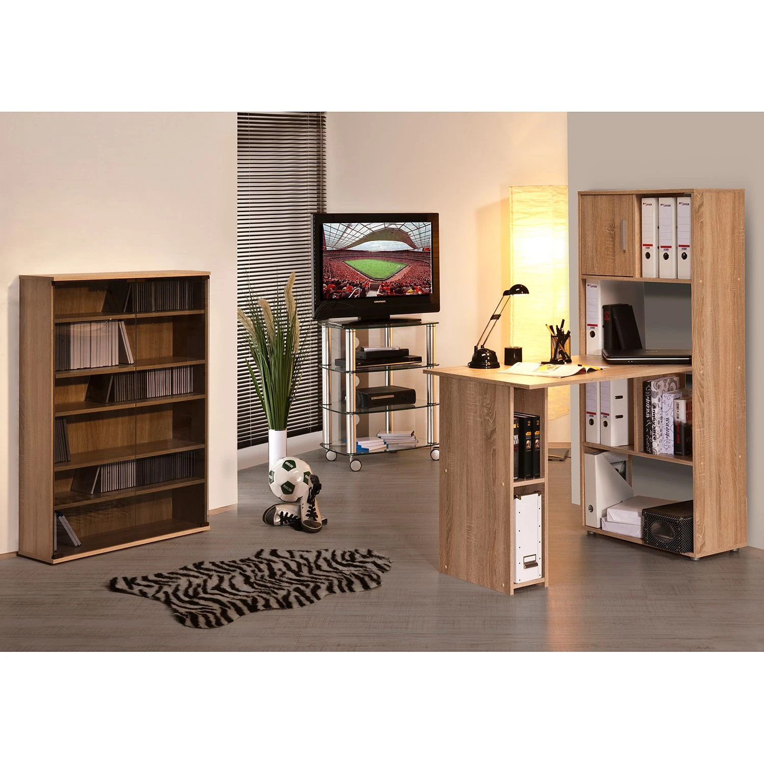 Maja Möbel TV-Rack Glenview II - Aluminium/Klarglas 2 Maja Möbel TV-Rack Glenview II - Aluminium/Klarglas – Bild 2