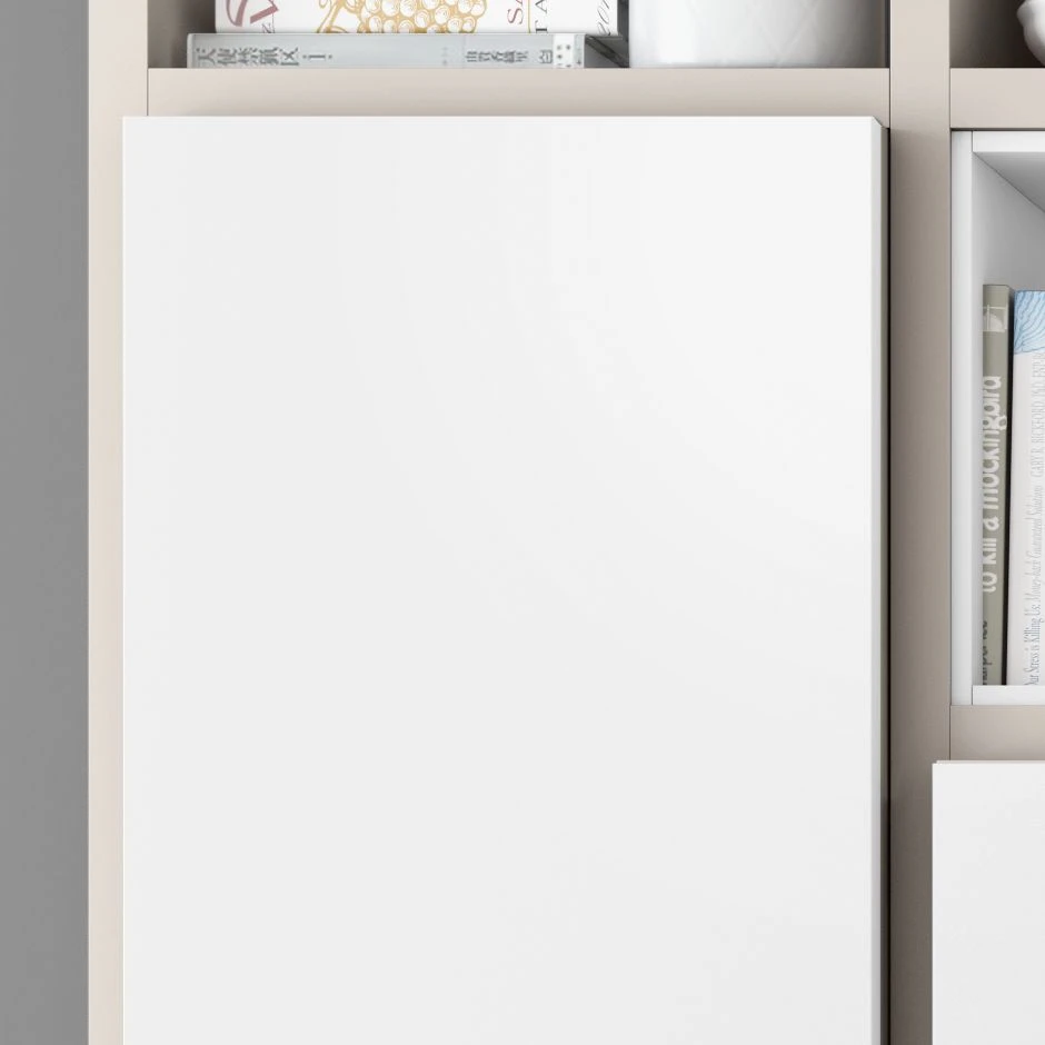 Loftscape TV-Wand Emporior IV - Matt Hellbeige / Matt Weiß - Breite: 294 cm 4 Loftscape TV-Wand Emporior IV - Matt Hellbeige / Matt Weiß - Breite: 294 cm – Bild 4