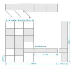 Loftscape TV-Wand Emporior IV - Matt Weiß / Matt Hellbeige - Breite: 294 cm 16 Loftscape TV-Wand Emporior IV - Matt Weiß / Matt Hellbeige - Breite: 294 cm -Wohnzimmermöbel boutique en ligne tv wand emporior iv hochglanz weiss 294 cm 5202116 2