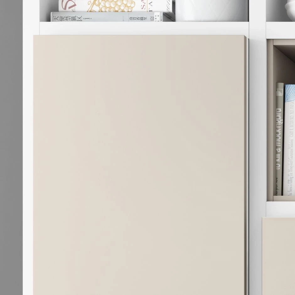 Loftscape TV-Wand Emporior IV - Matt Weiß / Matt Hellbeige - Breite: 294 cm 4 Loftscape TV-Wand Emporior IV - Matt Weiß / Matt Hellbeige - Breite: 294 cm – Bild 4