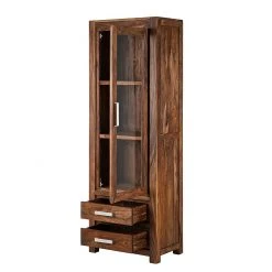 Ars Natura Standvitrine Ohio - Sheesham massiv -Wohnzimmermöbel boutique en ligne vitrine ohio sheesham glas tueranschlag links 1351027