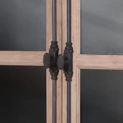 Ars manufacti Vitrinenschrank Ceriana - Akazie massiv / Metall - Akazie / Schwarz -Wohnzimmermöbel boutique en ligne vitrinenschrank ceriana akazie massiv metall akazie schwarz 4419196