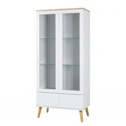 Tenzo Vitrinenschrank Dot - Weiß