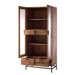 Ars manufacti Vitrinenschrank Grasby - Altholz Pinie / Metall - Pinie Dunkel / Schwarz -Wohnzimmermöbel boutique en ligne vitrinenschrank grasby altholz pinie metall pinie dunkel schwarz 4884832