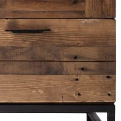 Ars manufacti Vitrinenschrank Grasby - Altholz Pinie / Metall - Pinie Dunkel / Schwarz -Wohnzimmermöbel boutique en ligne vitrinenschrank grasby altholz pinie metall pinie dunkel schwarz 4884840