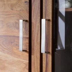 Ars Natura Vitrinenschrank Ohio - Sheesham massiv -Wohnzimmermöbel boutique en ligne vitrinenschrank ohio sheesham massiv 4257532