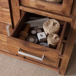 Ars Natura Vitrinenschrank Ohio - Sheesham massiv -Wohnzimmermöbel boutique en ligne vitrinenschrank ohio sheesham massiv 4257548