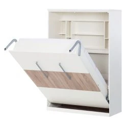 Schrankbett KiYDOO smart - Weiß / Eiche Sonoma Dekor - 110 x 205cm - Kaltschaummatratze 20 Schrankbett KiYDOO smart - Weiß / Eiche Sonoma Dekor - 110 x 205cm - Kaltschaummatratze -Wohnzimmermöbel boutique en ligne wandklappbett majano 110 x 205 cm kaltschaummatratze weiss eiche sonoma dekor 1691190