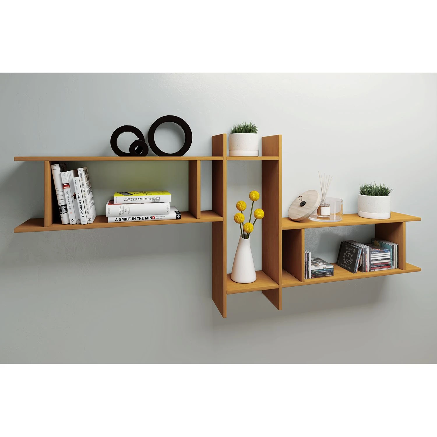 VCM Wandregal Sirola Maxi (3er Set) - Buche Dekor 2 VCM Wandregal Sirola Maxi (3er Set) - Buche Dekor – Bild 2