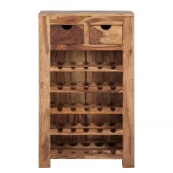 Wolf-Möbel Weinregal Yoga I - Sheesham massiv - Natur -Wohnzimmermöbel boutique en ligne weinregal yoga i sheesham massiv natur 3373541