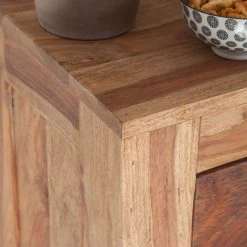 Wolf-Möbel Weinregal Yoga I - Sheesham massiv - Natur -Wohnzimmermöbel boutique en ligne weinregal yoga i sheesham massiv natur 3373553