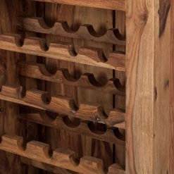 Wolf-Möbel Weinregal Yoga I - Sheesham massiv - Natur -Wohnzimmermöbel boutique en ligne weinregal yoga i sheesham massiv natur 3373569