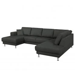 Fredriks Wohnlandschaft Arietta II Strukturstoff - Anthrazit - Longchair davorstehend links / Ottomane rechts -Wohnzimmermöbel boutique en ligne wohnlandschaft arietta ii strukturstoff longchair davorstehend links ottomane rechts anthrazit 4279836