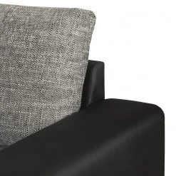 Roomscape Wohnlandschaft Berrings - (mit Schlaffunktion) - Kunstleder / Strukturstoff Schwarz / Grau - Longchair davorstehend links -Wohnzimmermöbel boutique en ligne wohnlandschaft berrings mit schlaffunktion kunstleder strukturstoff schwarz grau longchair davorstehend links 3633489