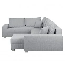 Roomscape Wohnlandschaft Loorana - (mit Schlaffunktion) - beidseitig montierbar - Strukturstoff - Lichtgrau -Wohnzimmermöbel boutique en ligne wohnlandschaft loorana mit schlaffunktion strukturstoff ottomane longchair beidseitig montierbar hellgrau 4096628