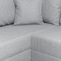 Roomscape Wohnlandschaft Loorana - (mit Schlaffunktion) - beidseitig montierbar - Strukturstoff - Lichtgrau -Wohnzimmermöbel boutique en ligne wohnlandschaft loorana mit schlaffunktion strukturstoff ottomane longchair beidseitig montierbar hellgrau 4096648