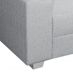 Roomscape Wohnlandschaft Loorana - (mit Schlaffunktion) - beidseitig montierbar - Strukturstoff - Lichtgrau -Wohnzimmermöbel boutique en ligne wohnlandschaft loorana mit schlaffunktion strukturstoff ottomane longchair beidseitig montierbar hellgrau 4096652