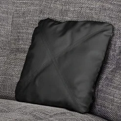 Roomscape Ecksofa Sabea Kunstleder / Strukturstoff - Schwarz / Hellgrau -Wohnzimmermöbel boutique en ligne wohnlandschaft sabea kunstleder schwarz strukturstoff hellgrau 1755710