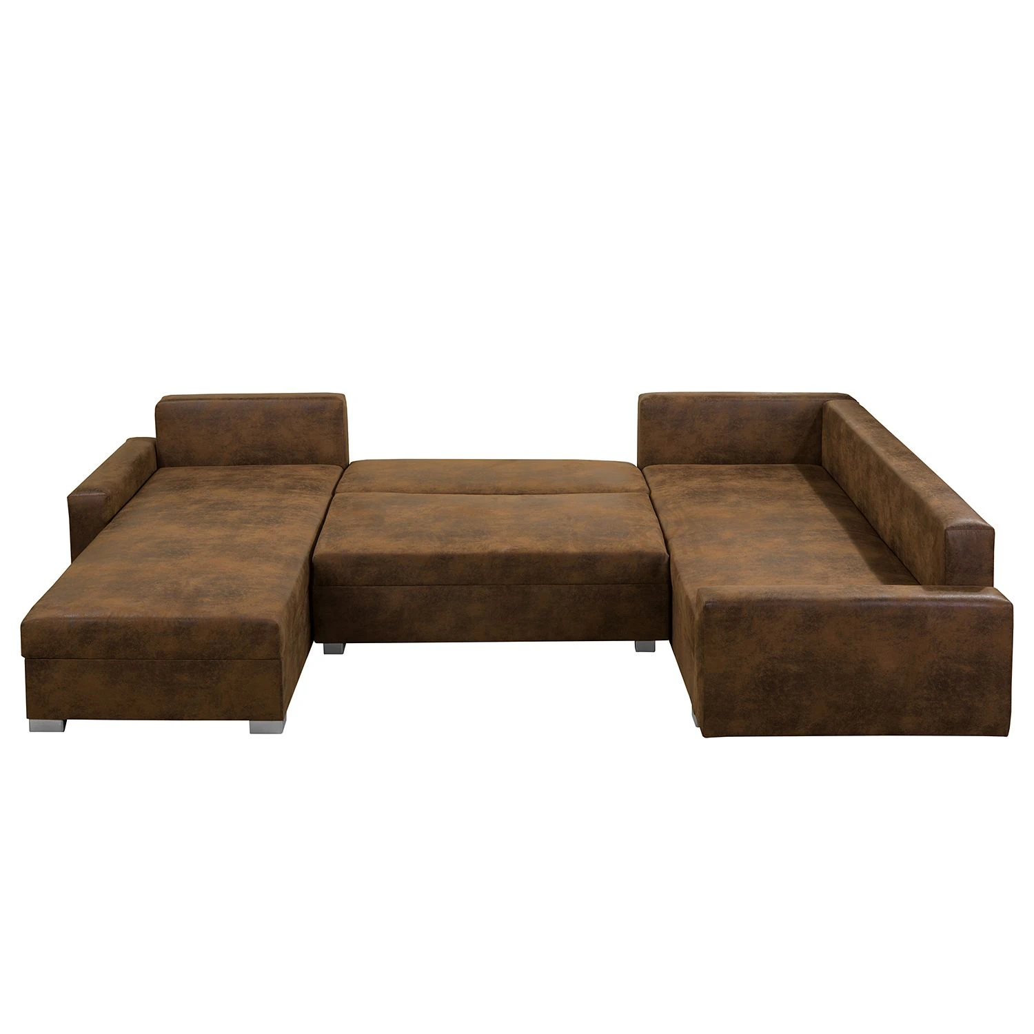 Mooved Wohnlandschaft Sibenik - (mit Schlaffunktion) - Antiklederoptik - Braun - Longchair davorstehend rechts / Ottomane links 9 Mooved Wohnlandschaft Sibenik - (mit Schlaffunktion) - Antiklederoptik - Braun - Longchair davorstehend rechts / Ottomane links – Bild 9