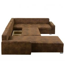 Mooved Wohnlandschaft Sibenik - (mit Schlaffunktion) - Antiklederoptik - Braun - Longchair davorstehend rechts / Ottomane links 33 Mooved Wohnlandschaft Sibenik - (mit Schlaffunktion) - Antiklederoptik - Braun - Longchair davorstehend rechts / Ottomane links -Wohnzimmermöbel boutique en ligne wohnlandschaft sibenik antiklederoptik longchair davorstehend rechts ottomane links braun 4960392