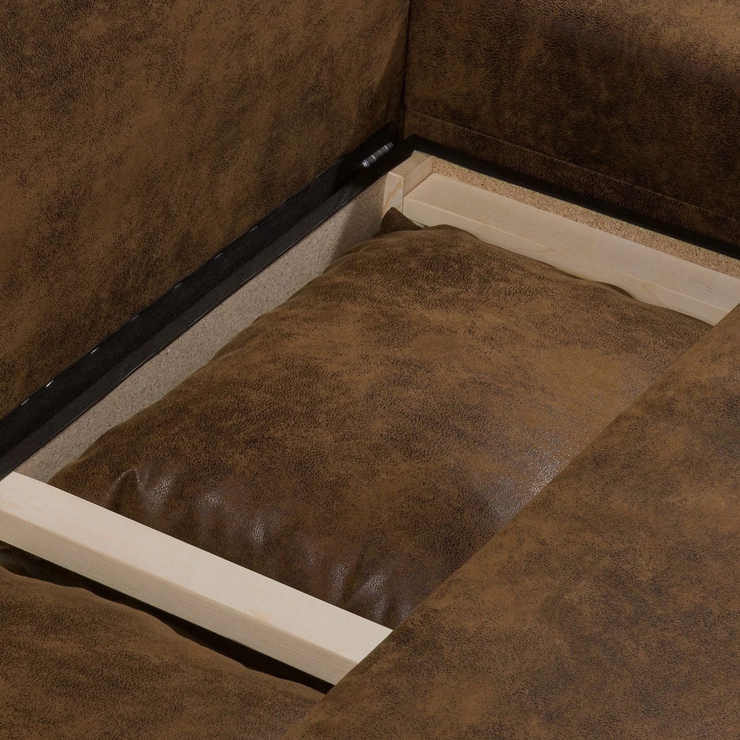 Mooved Wohnlandschaft Sibenik - (mit Schlaffunktion) - Antiklederoptik - Braun - Longchair davorstehend rechts / Ottomane links 18 Mooved Wohnlandschaft Sibenik - (mit Schlaffunktion) - Antiklederoptik - Braun - Longchair davorstehend rechts / Ottomane links – Bild 18