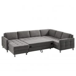 Fredriks Wohnlandschaft Tanete - Strukturstoff - Grau - Longchair davorstehend links / Ottomane rechts - Schlaffunktion -Wohnzimmermöbel boutique en ligne wohnlandschaft tanete strukturstoff longchair davorstehend links ottomane rechts mit schlaffunktion grau 5145244