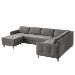 Fredriks Wohnlandschaft Tanete - Strukturstoff - Grau - Longchair davorstehend links / Ottomane rechts - Schlaffunktion -Wohnzimmermöbel boutique en ligne wohnlandschaft tanete strukturstoff longchair davorstehend links ottomane rechts mit schlaffunktion grau 5145264