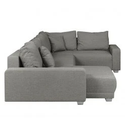 Fredriks Wohnlandschaft Togari - (mit Schlaffunktion) - Flachgewebe - Webstoff Sogol: Dunkelgrau - Longchair davorstehend rechts / Ottomane links -Wohnzimmermöbel boutique en ligne wohnlandschaft togari mit schlaffunktion flachgewebe longchair beidseitig montierbar lehm 4099664