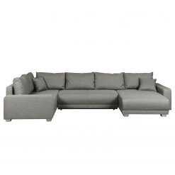 Fredriks Wohnlandschaft Togari - (mit Schlaffunktion) - Flachgewebe - Webstoff Sogol: Dunkelgrau - Longchair davorstehend rechts / Ottomane links -Wohnzimmermöbel boutique en ligne wohnlandschaft togari mit schlaffunktion flachgewebe longchair beidseitig montierbar lehm 4099696