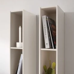 GWINNER Wohnwand Anzio I (4-teilig) - Matt Weiß - Glastür links - Mit Beleuchtung -Wohnzimmermöbel boutique en ligne wohnwand anzio i 4 teilig vitrinenelement links ohne beleuchtung matt weiss 4625684