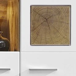 Loftscape Hängevitrine Aulby - Inkl. Beleuchtung - Weiß -Wohnzimmermöbel boutique en ligne wohnwand aulby i 4 teilig inkl beleuchtung matt weiss eiche dekor 4715324