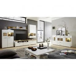 Loftscape Wandboard Aulby - Weiß 6 Loftscape Wandboard Aulby - Weiß -Wohnzimmermöbel boutique en ligne wohnwand aulby i 4 teilig inkl beleuchtung matt weiss eiche dekor 4715336 1