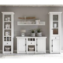 Maison Belfort Regal Geestland I - Pinie Weiß Dekor -Wohnzimmermöbel boutique en ligne wohnwand geestland ii 4 teilig pinie weiss dekor 4536072