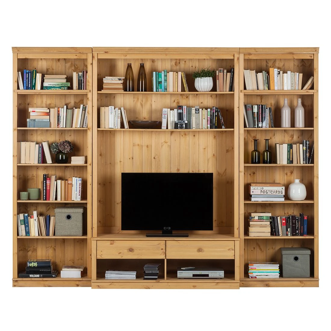 Maison Belfort Wohnwand Lillehammer I (3-teilig) - Kiefer massiv - Kiefer Natur 2 Maison Belfort Wohnwand Lillehammer I (3-teilig) - Kiefer massiv - Kiefer Natur – Bild 2