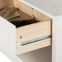 Maison Belfort Wohnwand Lillehammer I (3-teilig) - Kiefer massiv - Kiefer Weiß -Wohnzimmermöbel boutique en ligne wohnwand lillehammer i 3 teilig kiefer massiv weiss 1655002