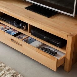 Ars Natura Wohnwand Majona (4-teilig) - Kernbuche -Wohnzimmermöbel boutique en ligne wohnwand majona 4 teilig inkl beleuchtung kernbuche massiv 980782