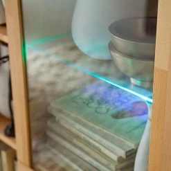 Ars Natura Wohnwand Majona (4-teilig) - Kernbuche -Wohnzimmermöbel boutique en ligne wohnwand majona 4 teilig inkl beleuchtung kernbuche massiv 980786