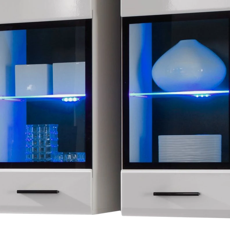 Mooved Wohnwand Marcello (7-teilig) - inkl. Beleuchtung - Hochglanz Weiß/Weiß 3 Mooved Wohnwand Marcello (7-teilig) - inkl. Beleuchtung - Hochglanz Weiß/Weiß – Bild 3