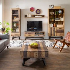 Ars manufacti Wandregal Tamati - Pinie massiv -Wohnzimmermöbel boutique en ligne wohnwand tamati i 3758460 1