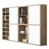 Loftscape XL Regalwand Emporior IX.A - Weiß / Eiche Dekor